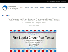 Tablet Screenshot of firstbaptistporttampa.com